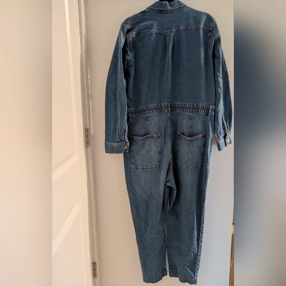J Crew Denim Jumpsuit Size 16 - Picture 5 of 6